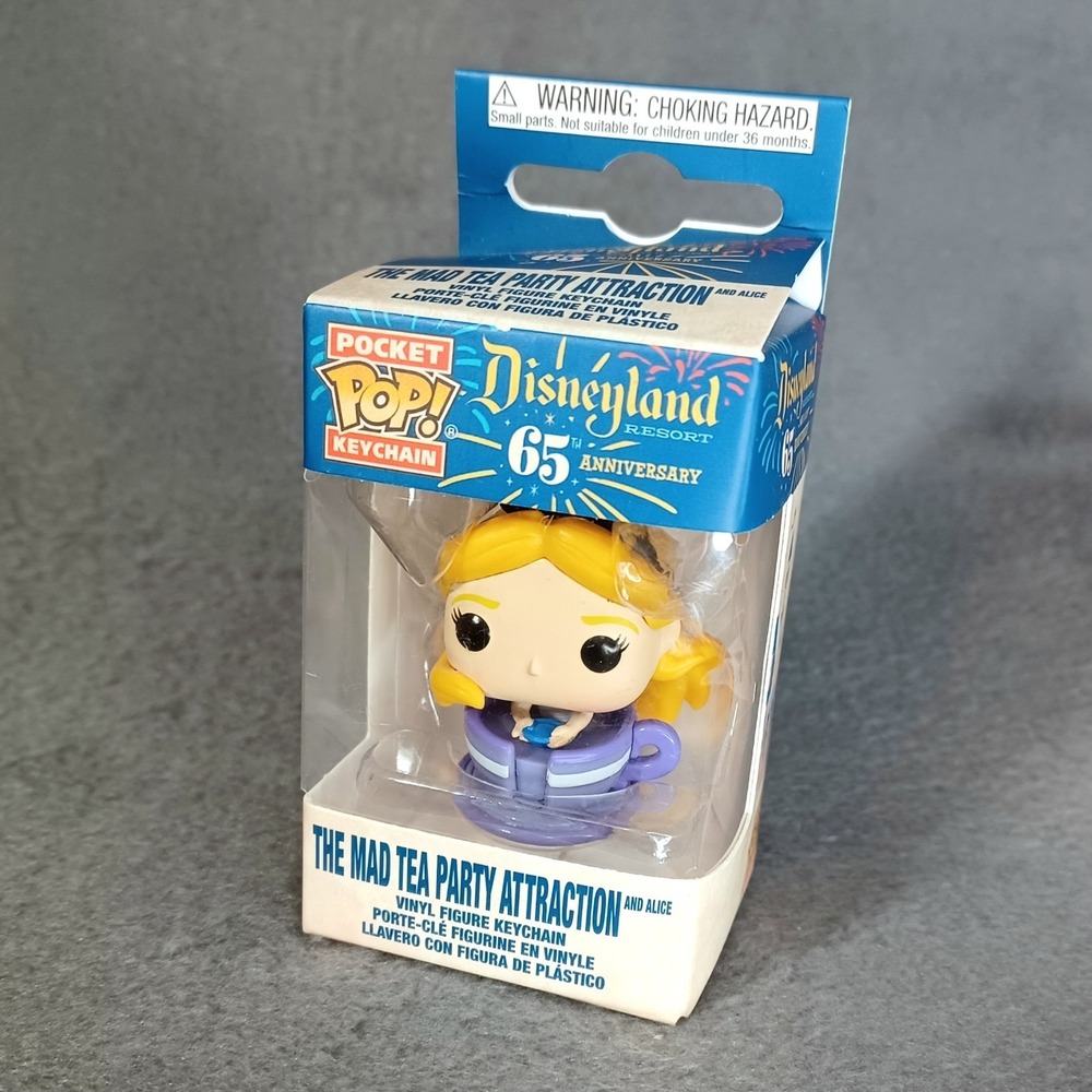Pocket Pop! Keychain Alice‎ The Mad Tea Party Disneyland 65 Anniversary Funko
